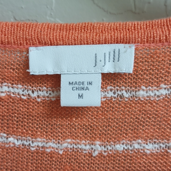 J. Jill tissue sweater beach resort linen blend🏵 - Picture 4 of 13